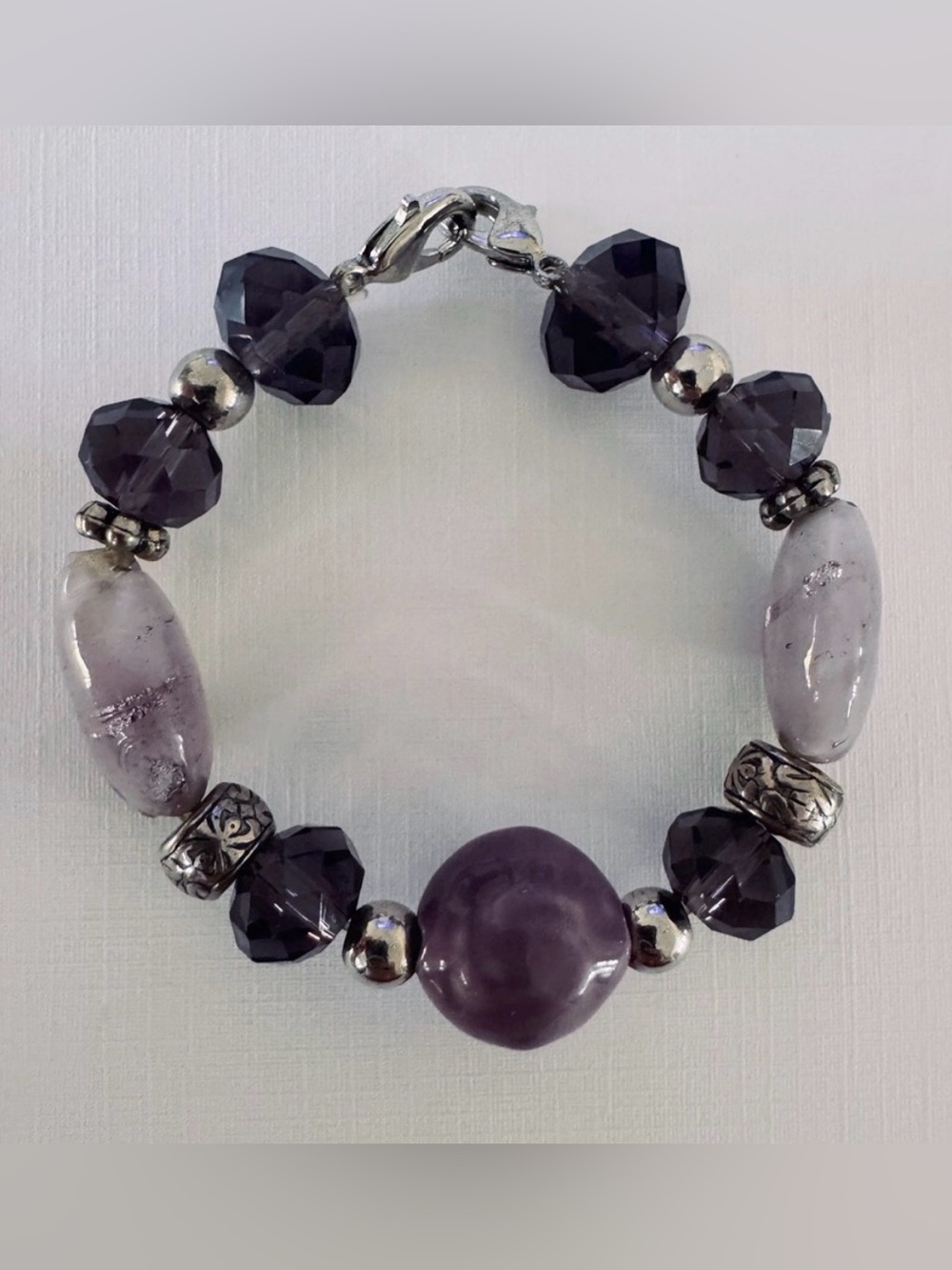 Purple Beaded Bracelet
